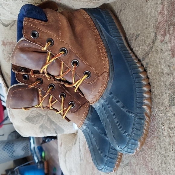 Sorel Cheyanne Leather Duck Boots Size 7 - Picture 1 of 9